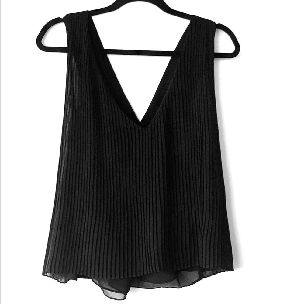 Zara trafaluc pleated blouse